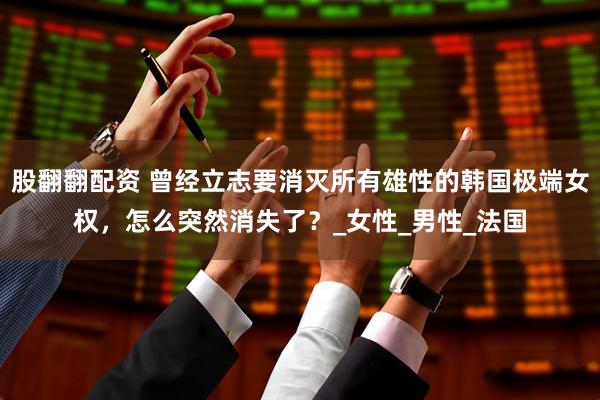 股翻翻配资 曾经立志要消灭所有雄性的韩国极端女权，怎么突然消失了？_女性_男性_法国